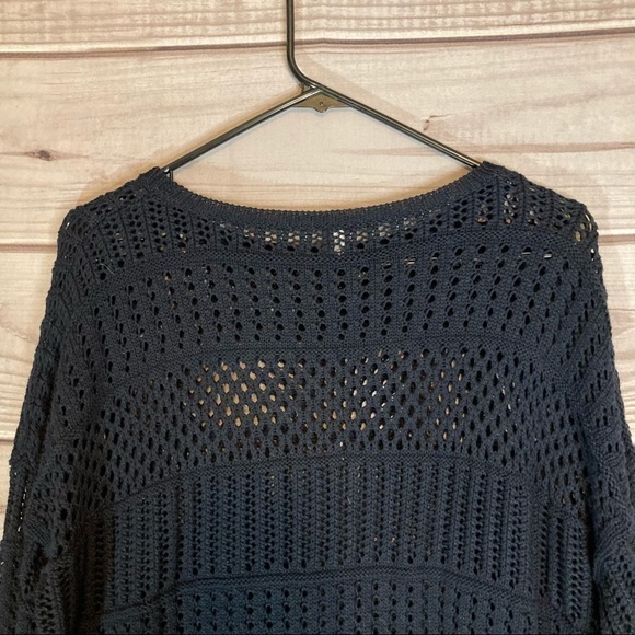 Autumn Cashmere Black Tassel Crew Neck Sweater - Picture 7 of 11